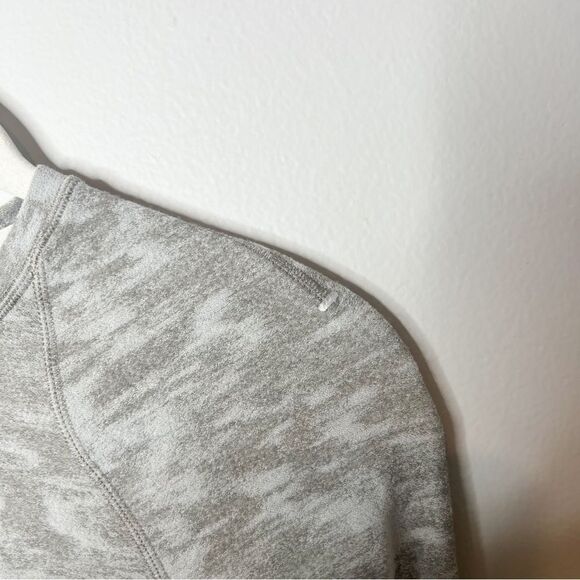 Lululemon It’s Rulu Run Long Sleeve in Data Rush Mini Jacquard White Opal Rover - Picture 7 of 14